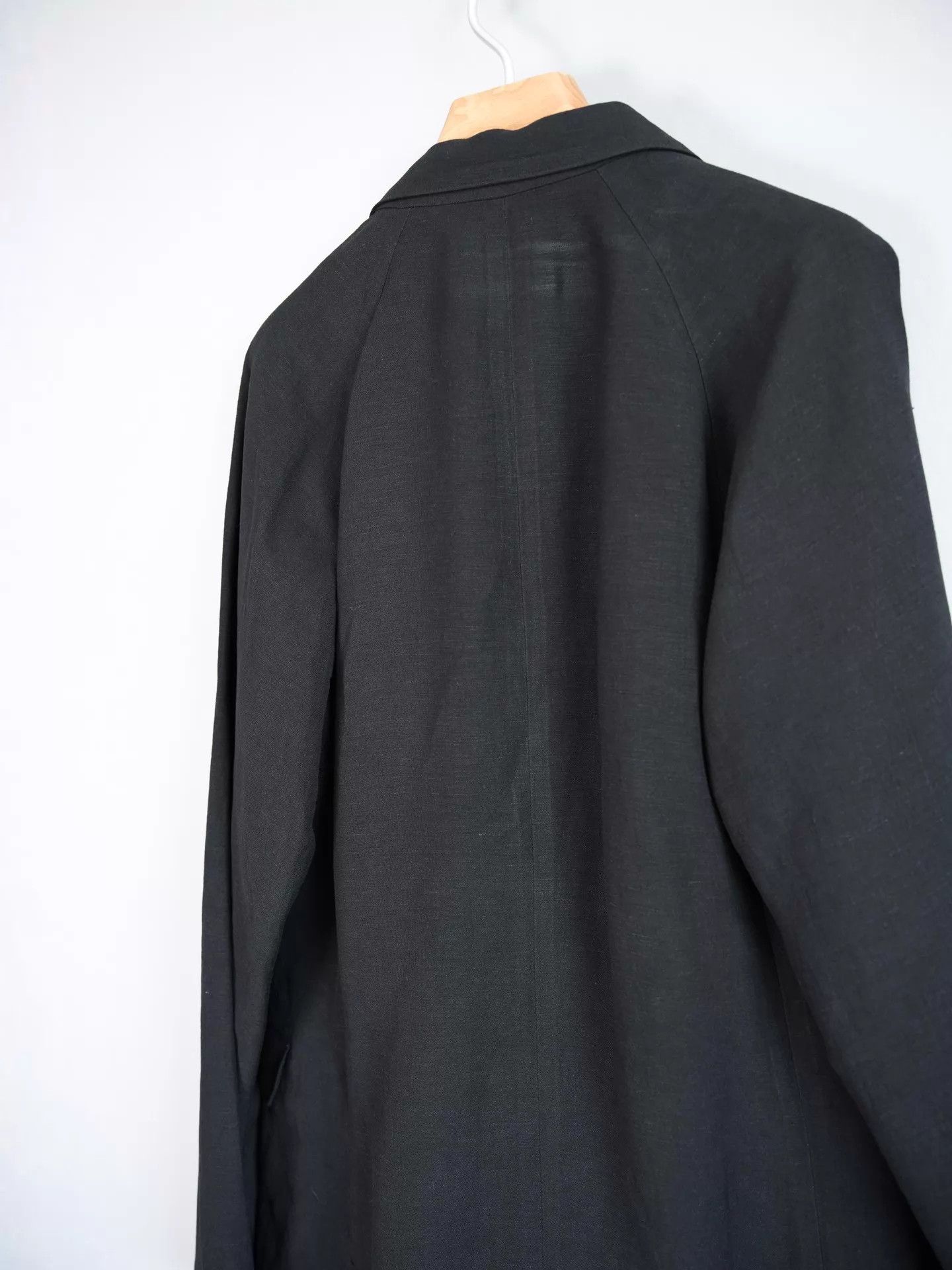 Yohji Yamamoto Yohji Yamamoto 24SS Dropped Shoulder Linen Blend Jacket Size US M / EU 48-50 / 2 - 3 Thumbnail