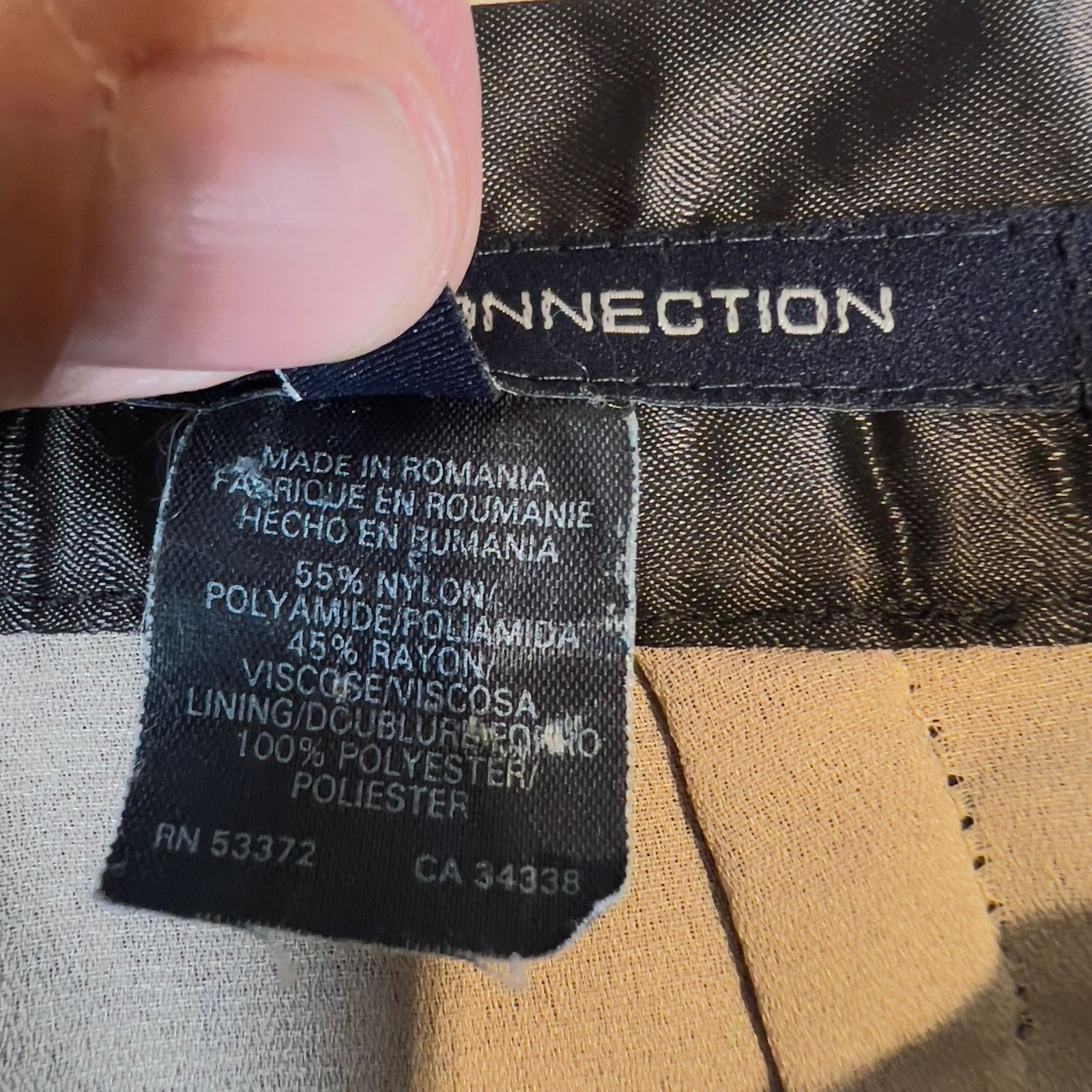 French Connection French Connection A-Line Micro-Mini Skirt Lace 6 Black Beige Size 27" / US 4 / IT 40 - 8 Thumbnail