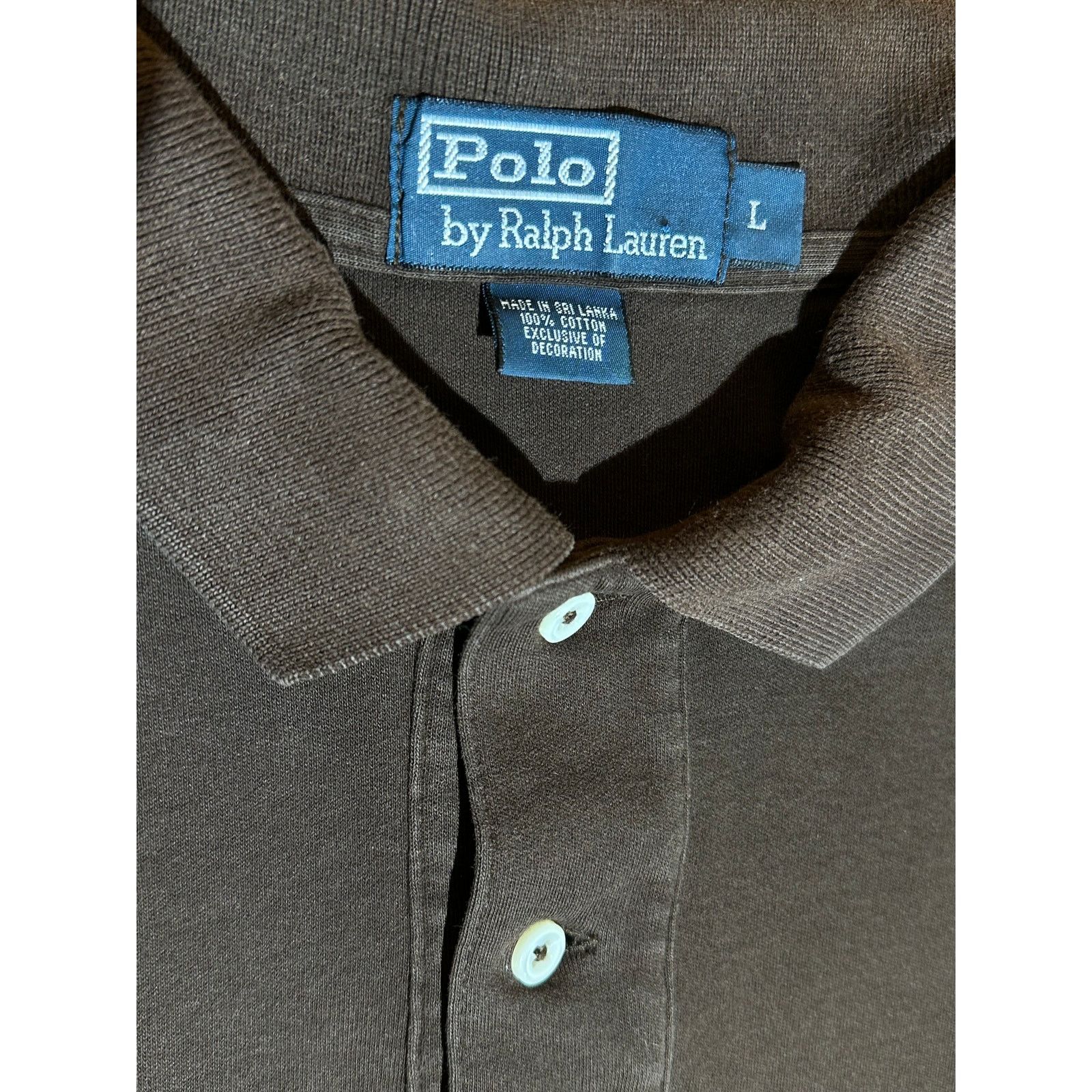Ralph Lauren Brown polo By Ralph Lauren Polo Shirt Size Large Size US L / EU 52-54 / 3 - 6 Thumbnail