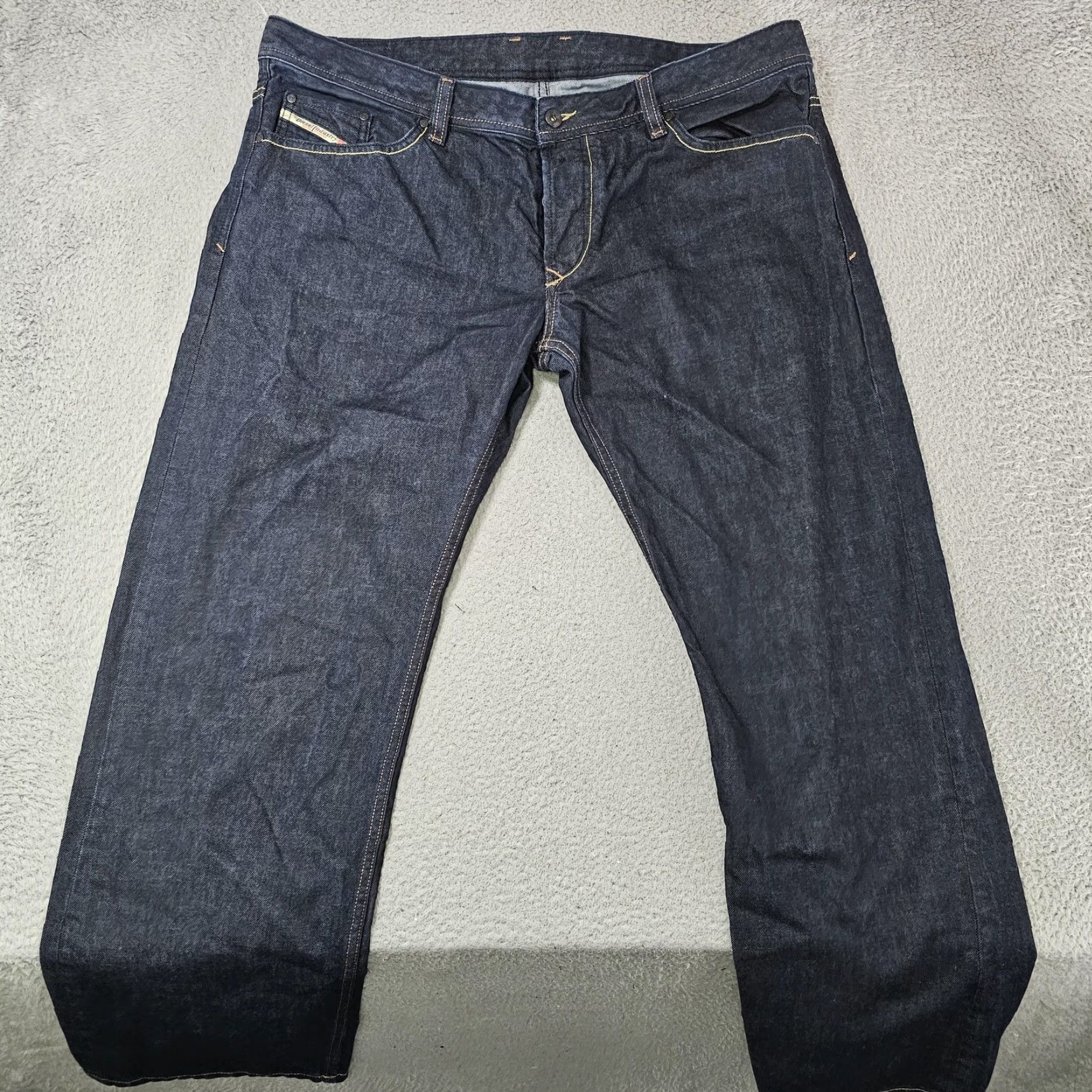 Diesel VIKER Diesel Jeans Mens 40x30 Jeans Denim Button Fly Dark Indigo Wash Straight 5-Pocket Mens Size US 40 / EU 56 - 2 Thumbnail