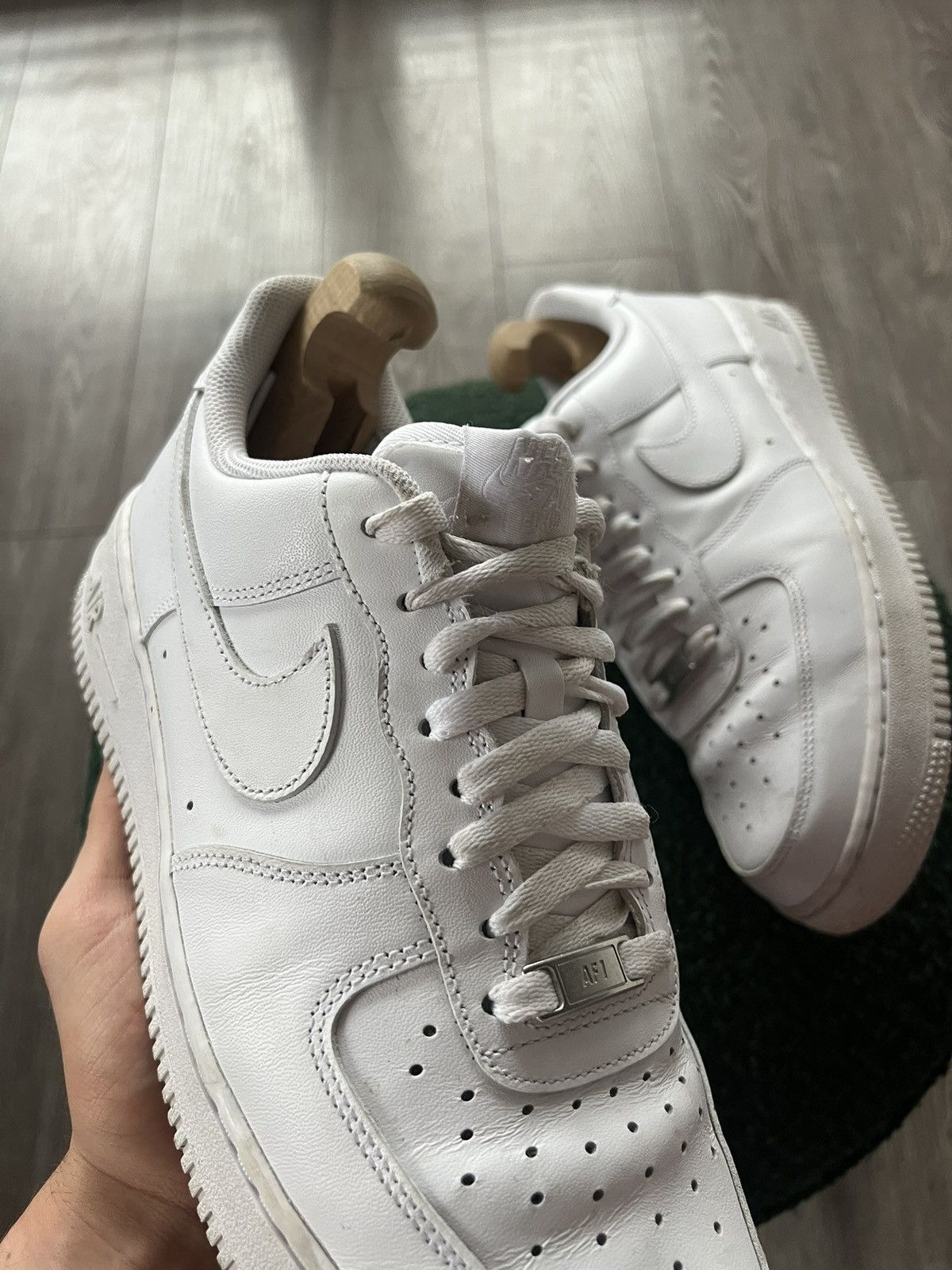 Nike Nike Air Force 1 Triple White AR Leather Sneakers Size US 9 / EU 42 - 3 Thumbnail