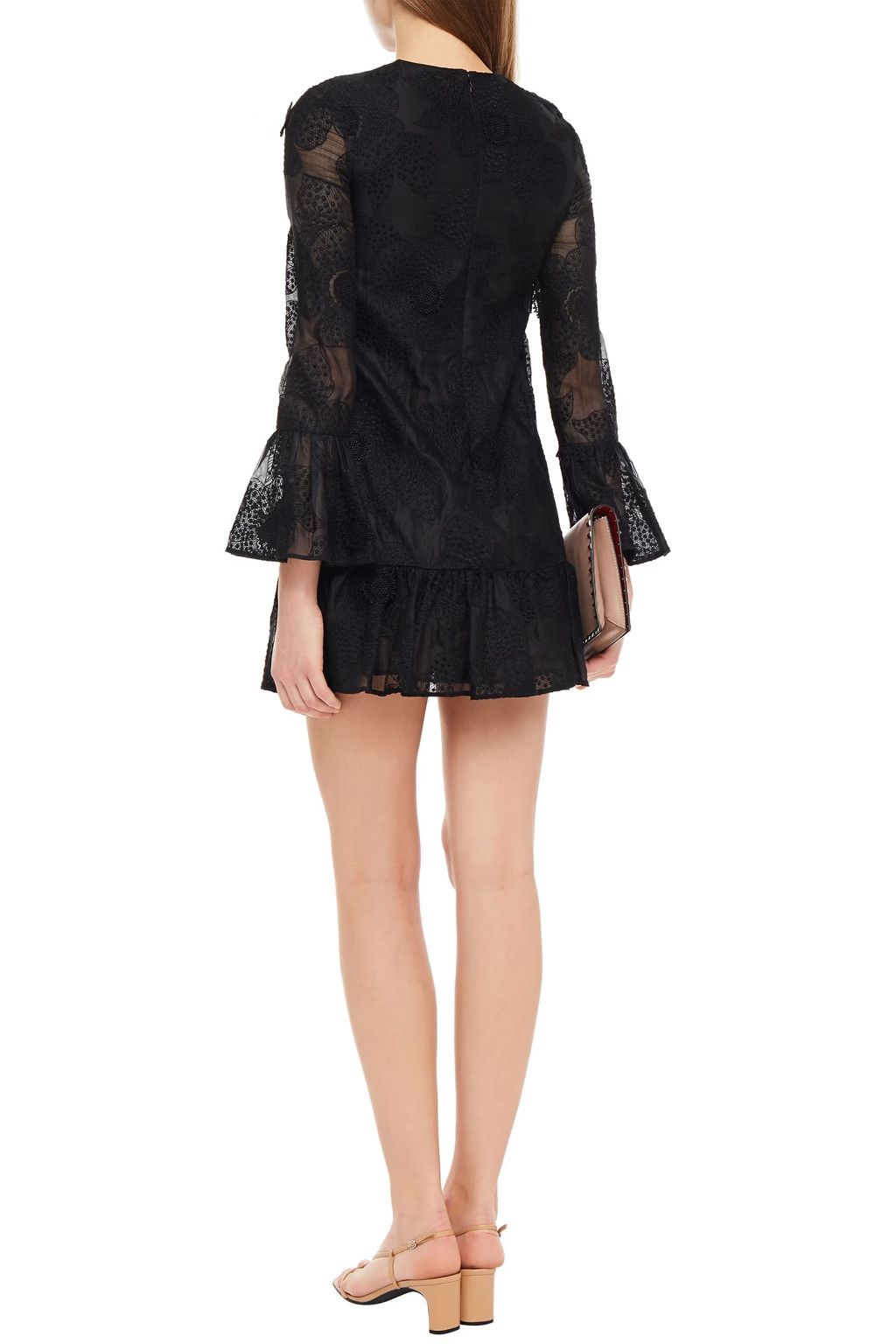 Valentino o1y0326 Mini Dress in Black Size XS / US 0-2 / IT 36-38 - 3 Thumbnail