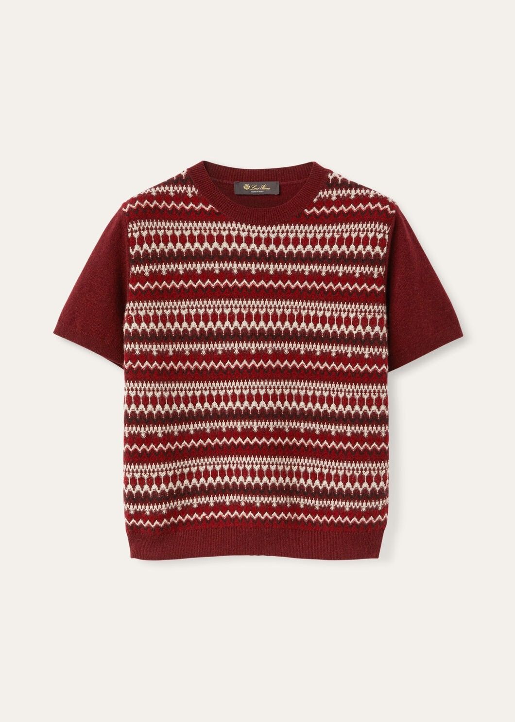 Loro Piana o1w1db10825 FA06306 Alpe Pile Crewneck Sweater in Red Size S / US 4 / IT 40 - 1 Thumbnail