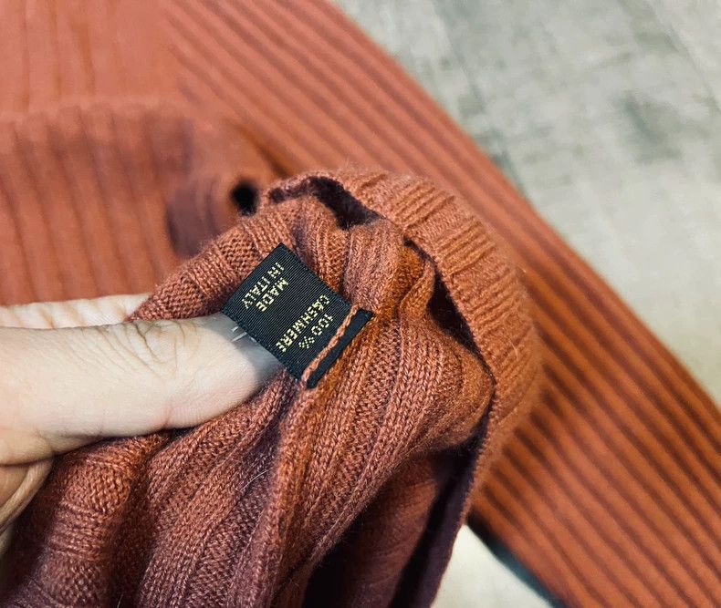 Loro Piana LORO PIANA Cashmere high collar sweater Size US L / EU 52-54 / 3 - 4 Thumbnail