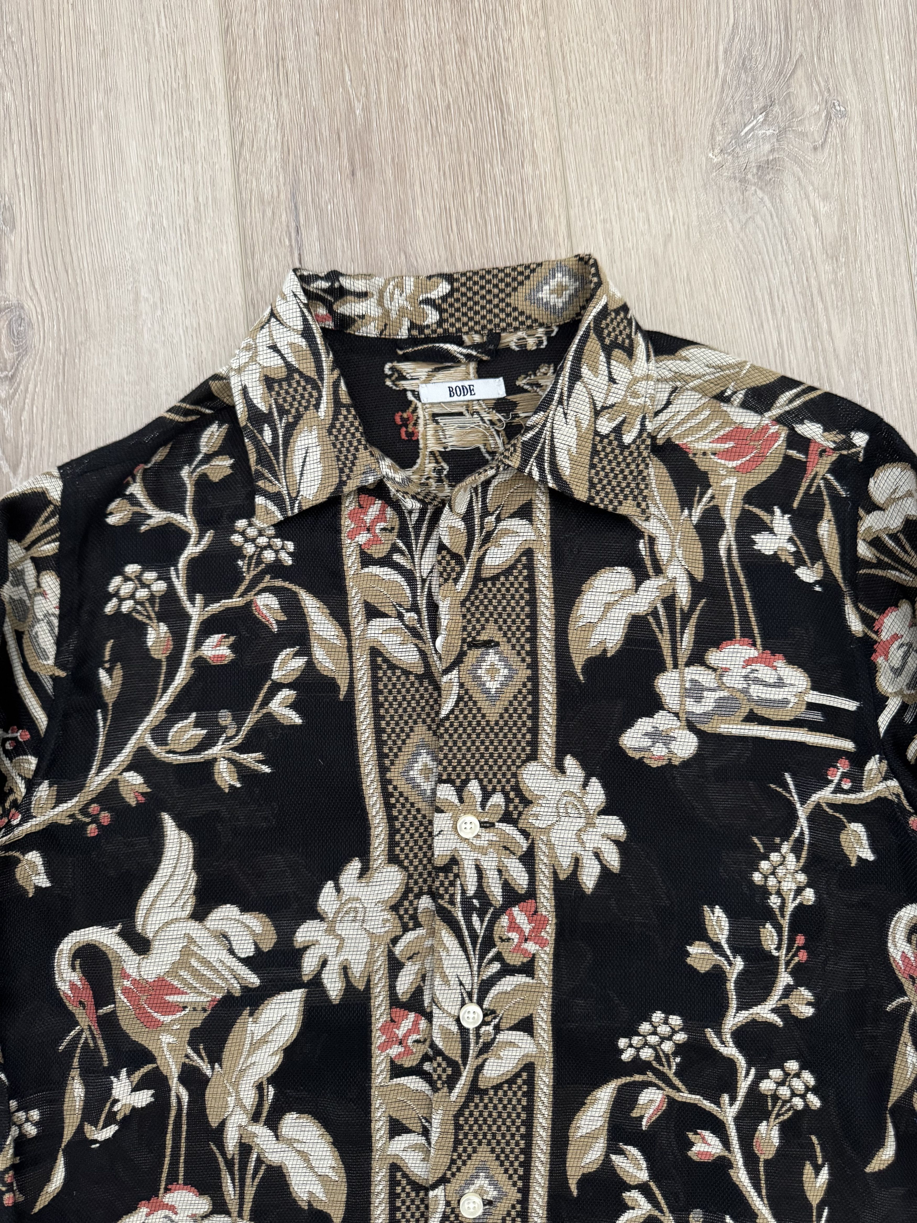 Bode Bode Cranes Longsleeve Button Up Shirt Size US M / EU 48-50 / 2 - 3 Thumbnail