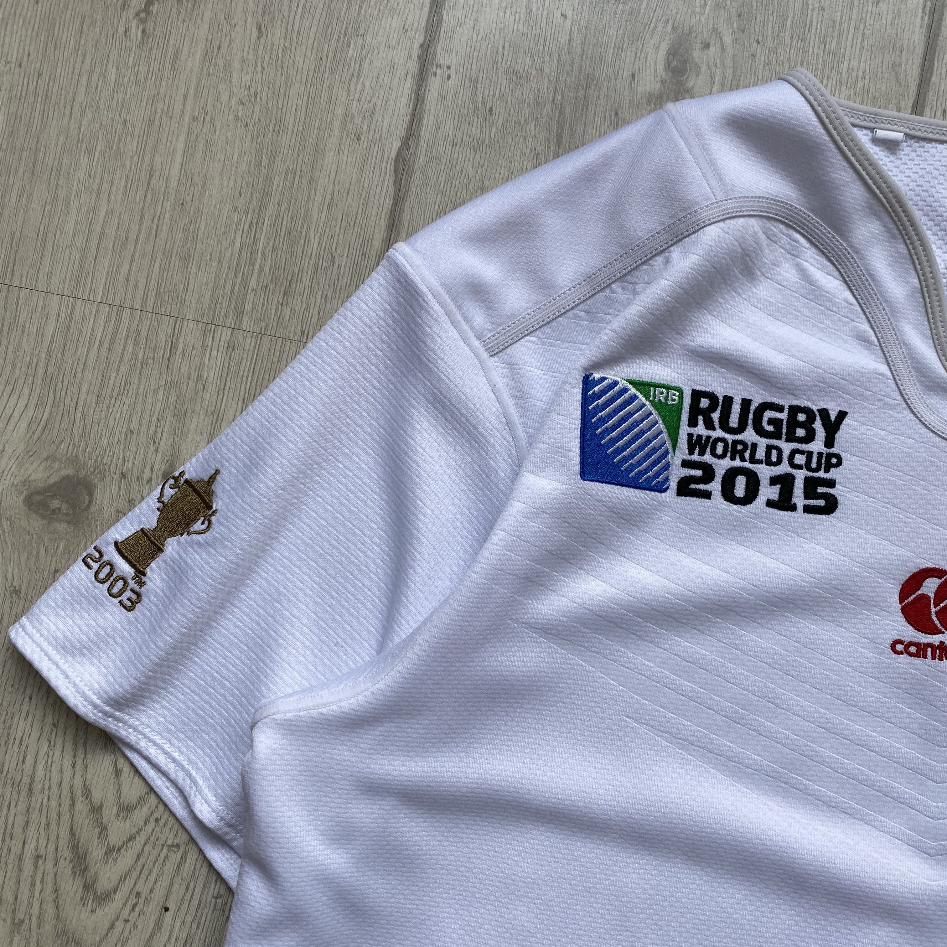 Canterbury of New Zealand 🏈 Blockore Canterbury England Rugby jersey tee 15s Drill Size US M / EU 48-50 / 2 - 4 Thumbnail