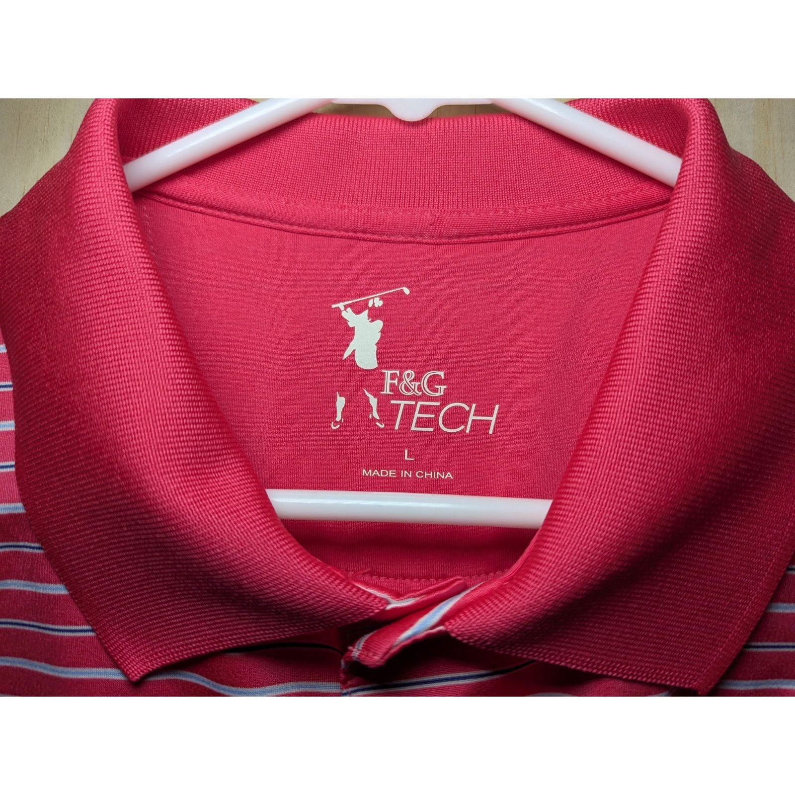 Other Fairway & Greene Men's Large F&G Tech Polo Shirt Striped Size US L / EU 52-54 / 3 - 4 Thumbnail