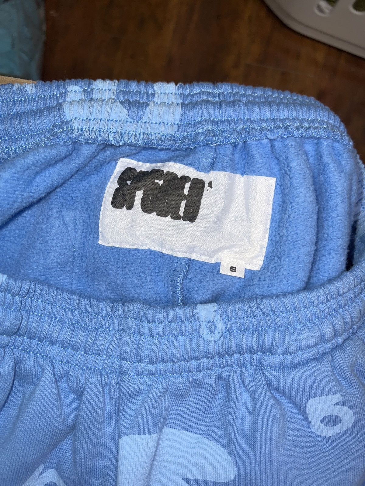 Sp5der × Spyder × Young Thug Dusty blue beluga sp5der sweatpants Size US 30 / EU 46 - 3 Thumbnail