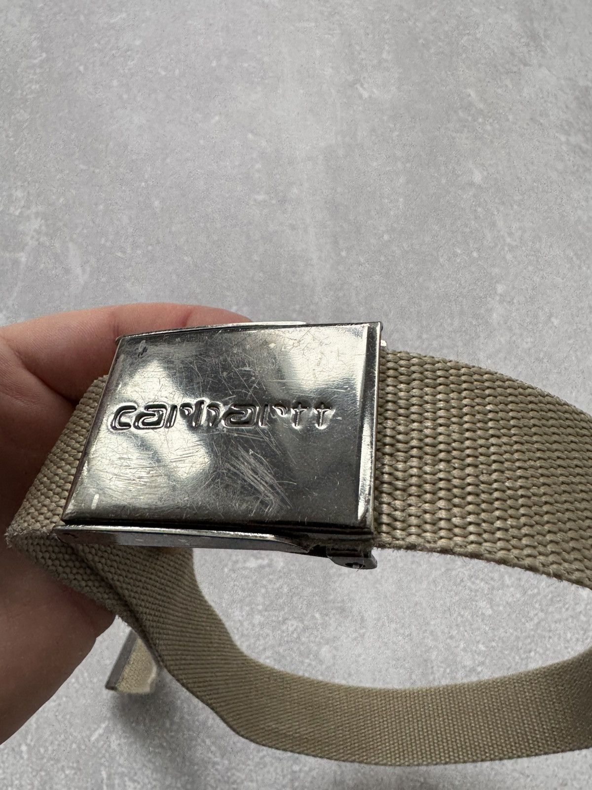 Carhartt × Vintage Vintage Carhartt Metal Belt Y2K Skategang Size ONE SIZE - 7 Thumbnail