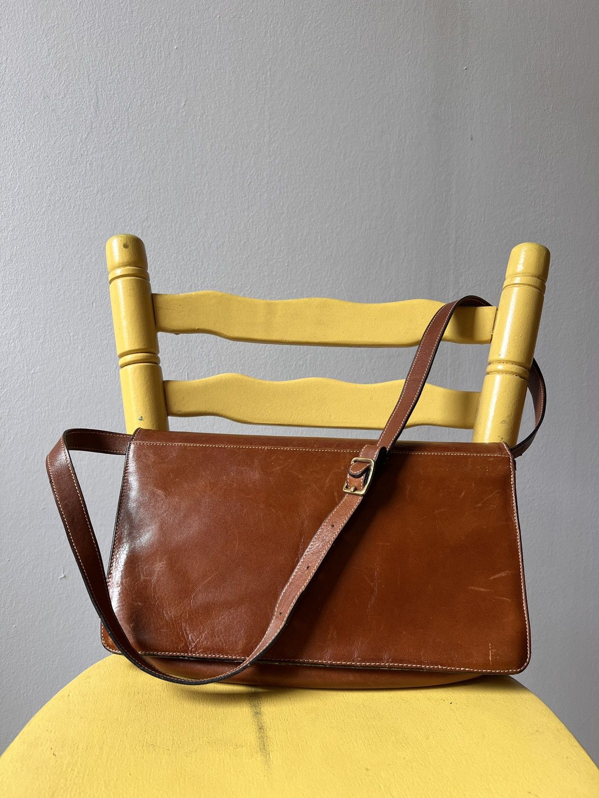 Bally Vintage Bally Brown Leather Shoulder Bag Size ONE SIZE - 5 Thumbnail