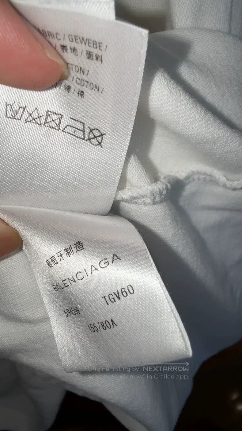 Balenciaga Balenciaga White Wheat T-Shirt Size US XS / EU 42 / 0 - 6 Thumbnail