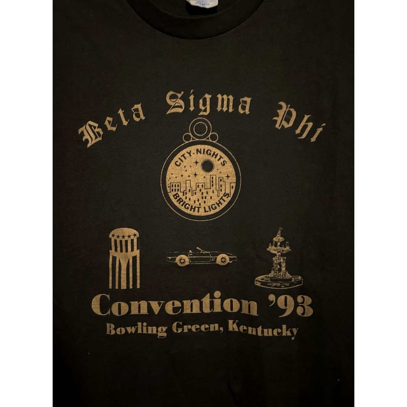 Hanes VINTAGE 90s Beta Sigma Phi Fraternity Convention T-Shirt Hanes Black Short Sleeve Cotton L Men Size L Graphic Print 90s Mens Size US L / EU 52-54 / 3 - 2 Thumbnail