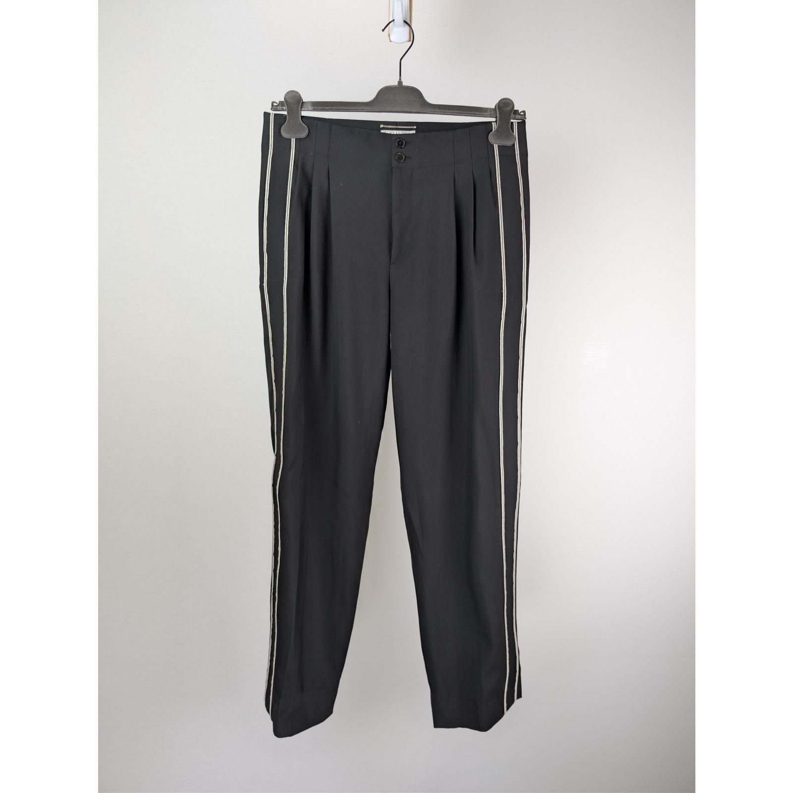 Saint Laurent Paris o1rshd1 CC20 Slacks Pants in Black Size US 32 / EU 48 - 8 Thumbnail