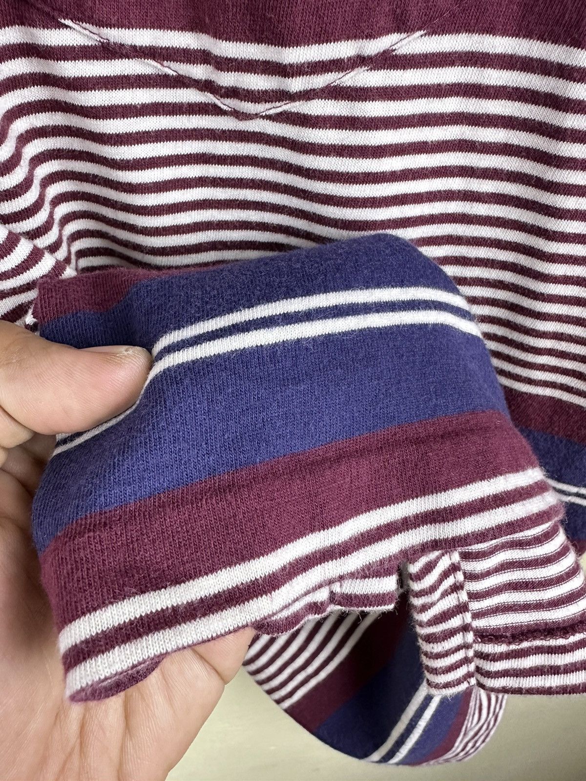 Burberry Vintage Burberry USA Stripe Single Stitch Polo A210 Size US M / EU 48-50 / 2 - 6 Thumbnail