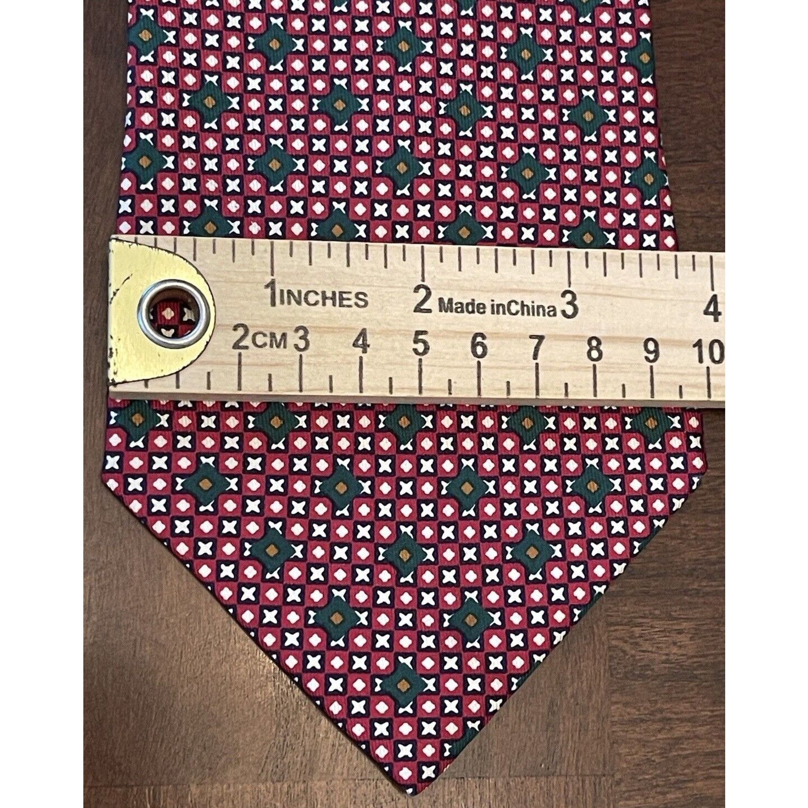 Tommy Hilfiger Tommy Hilfiger Red Green Blue 100% Italian Silk Made In Usa Size ONE SIZE - 4 Thumbnail