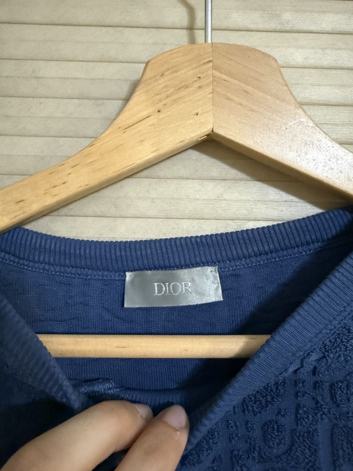 Dior Christian Dior Blue Towel Short Sleeve Size US M / EU 48-50 / 2 - 7 Thumbnail