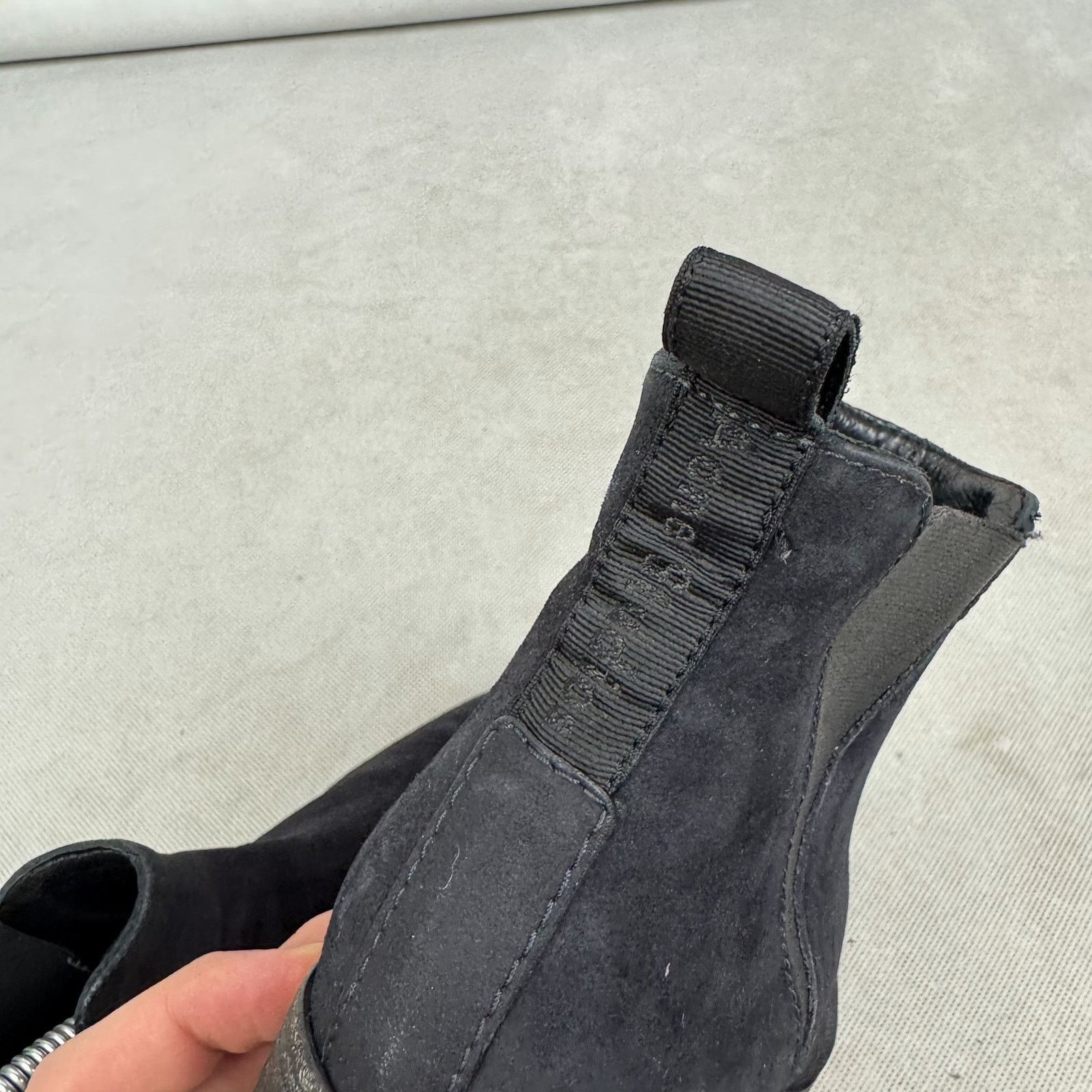 Acne Studios × Japanese Brand Acne Studios Jensen Womens Black Leather Pull On Ankle Boots Size US 4 / IT 34 - 9 Thumbnail