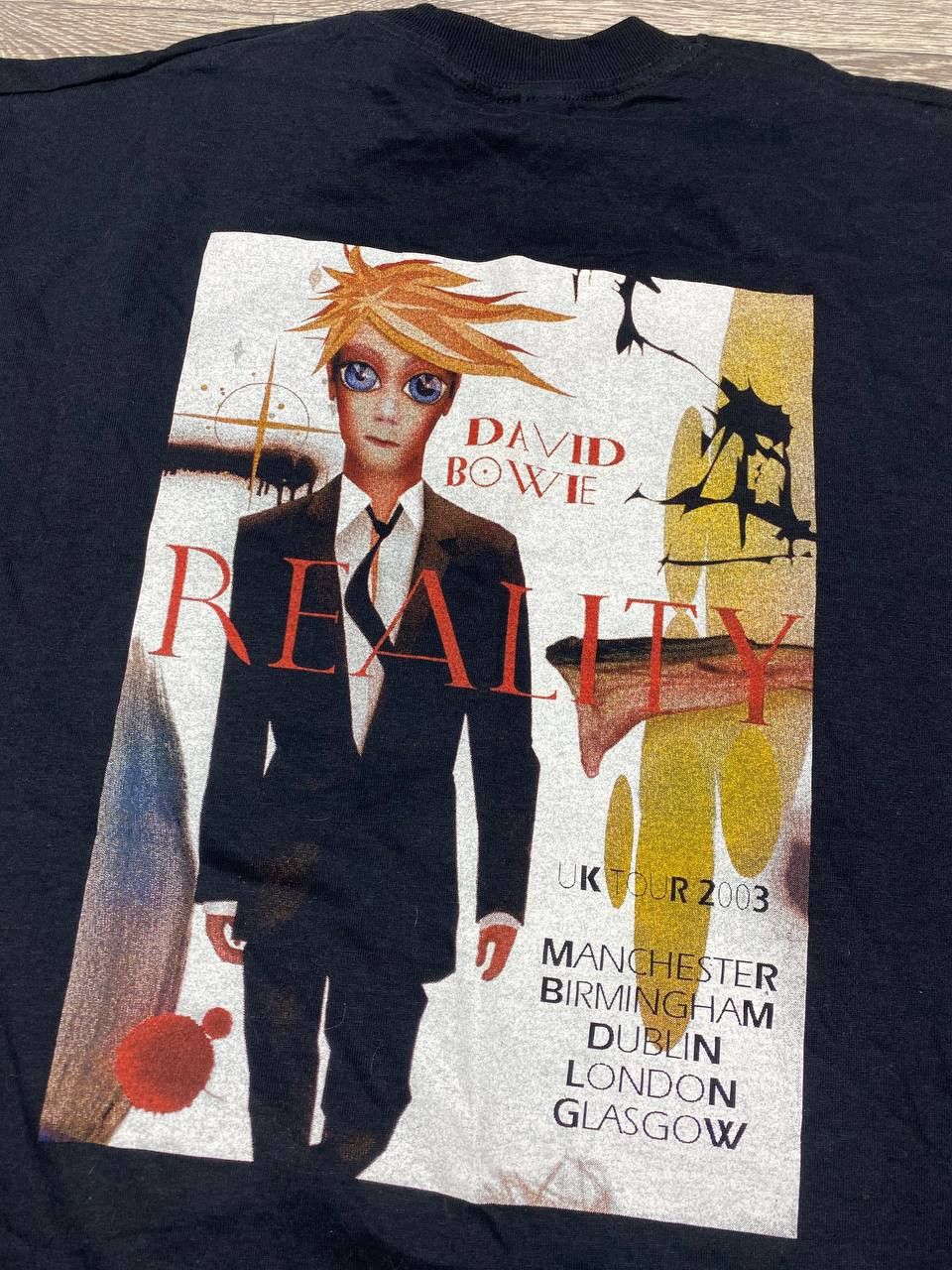 Band Tees × Vintage 2003 David Bowie Tour T Shirt - XL Rock Band Promo Merch Y2K Size US L / EU 52-54 / 3 - 5 Thumbnail