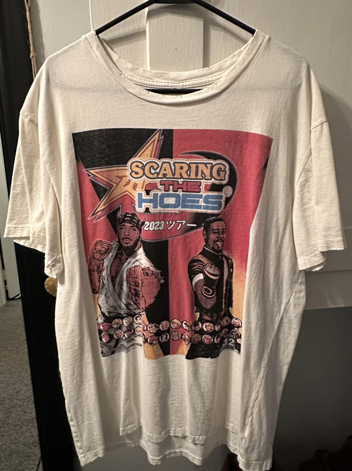 SCARING THE HOES 2023 TOUR DATE SHIRT
