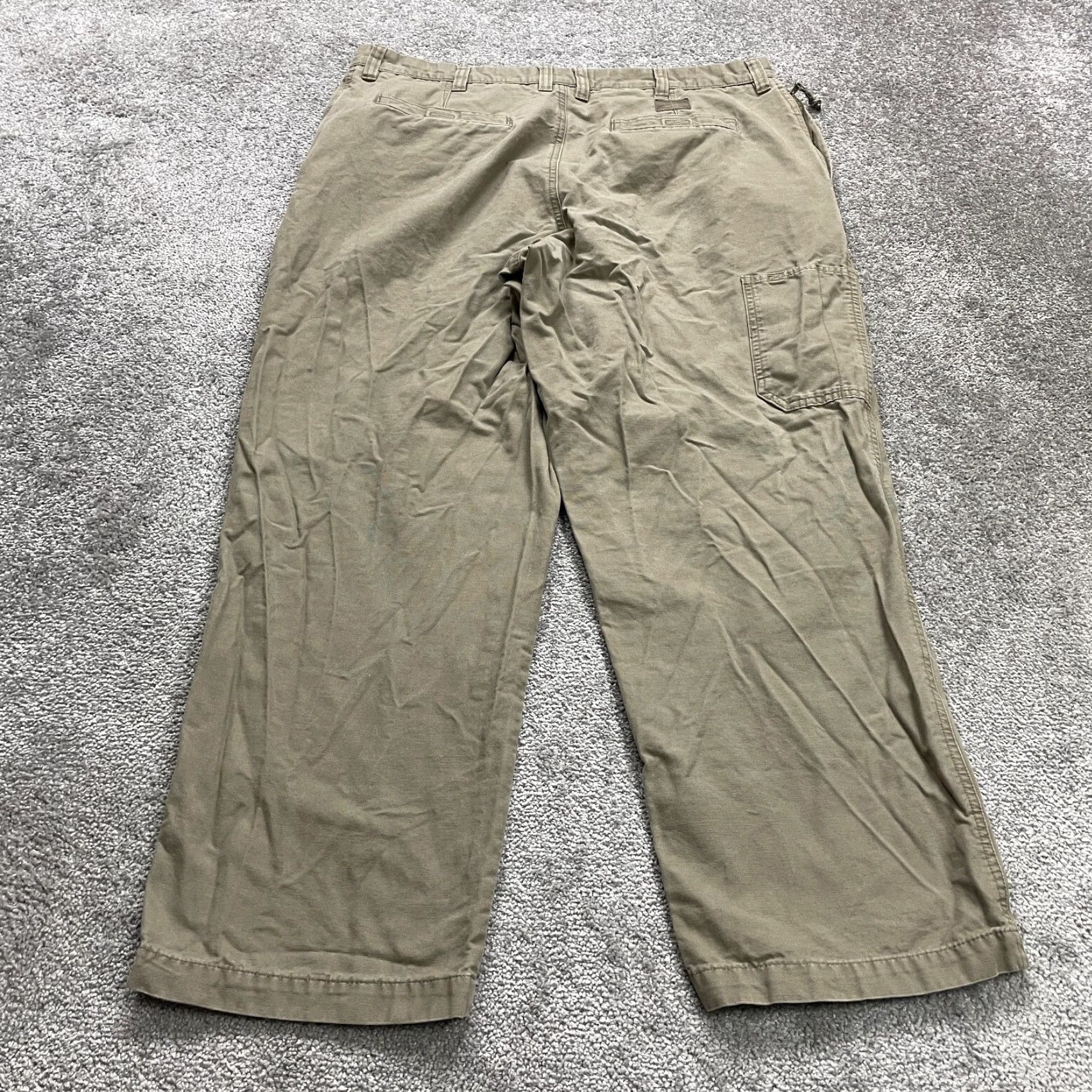 Vintage Columbia Flex ROC Chino Pants Mens 40x30 Brown Casual Outdoor Cotton Straight Size US 40 / EU 56 - 2 Thumbnail