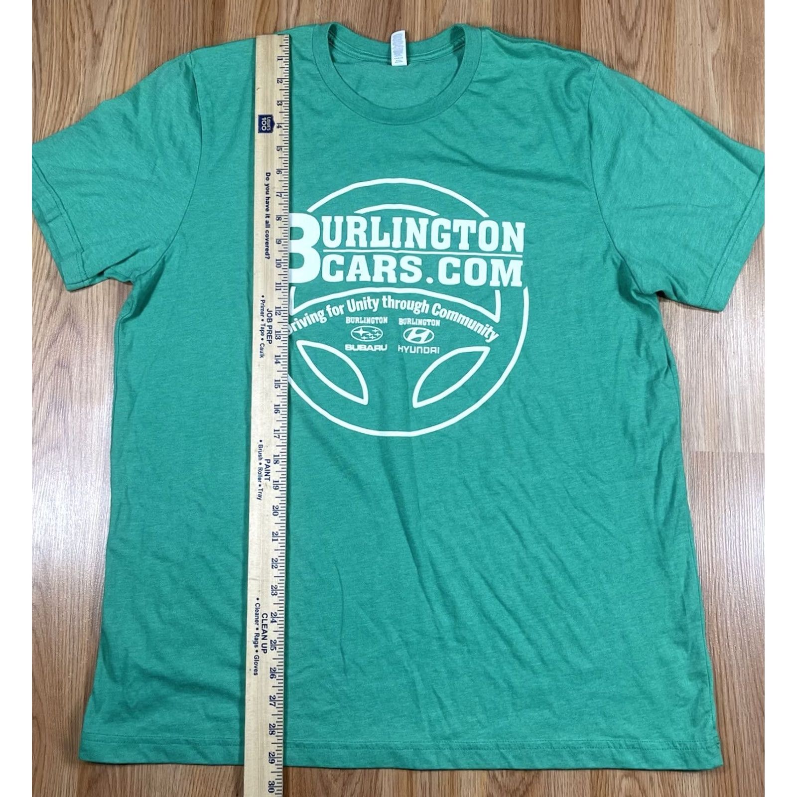Vintage Canvas Shirt Mens X-Large Green Burlington Cars.Com Crewneck Short Sleeve Vintage, Fast Shipping, Good Pre-Owned Condition, Please See Photos Size US XL / EU 56 / 4 - 3 Thumbnail