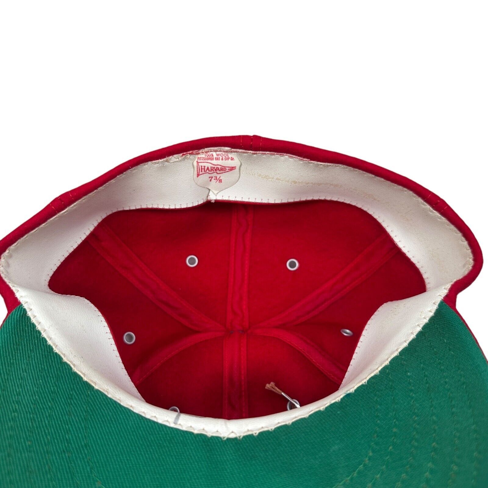Other Vintage Harvard Sports Headwear Fitted Hat 7 3/8 Red Leather Size ONE SIZE - 5 Thumbnail