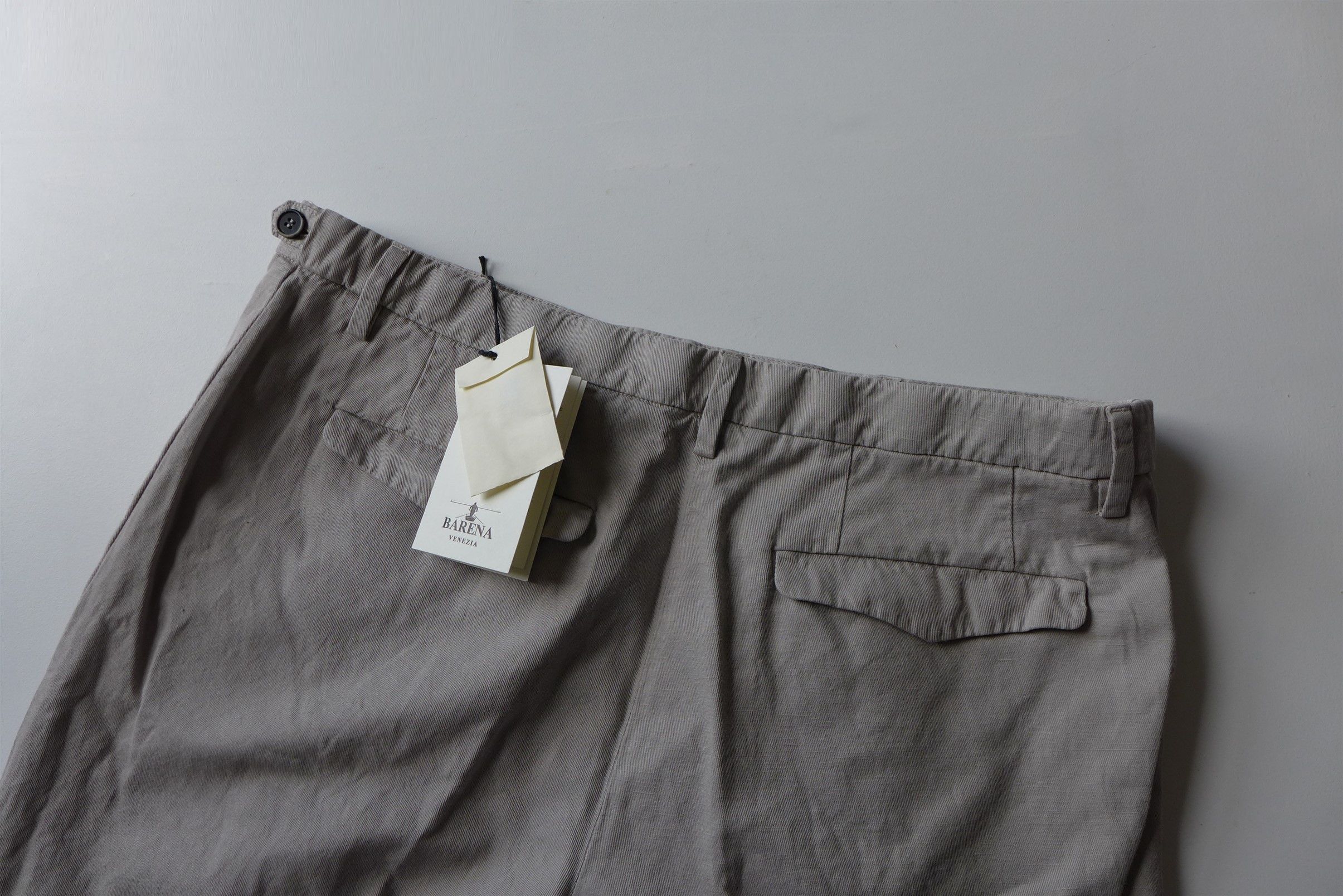 Barena Barena Masco Vignola Trousers -- Perla Cotton-Linen Size US 36 / EU 52 - 8 Thumbnail