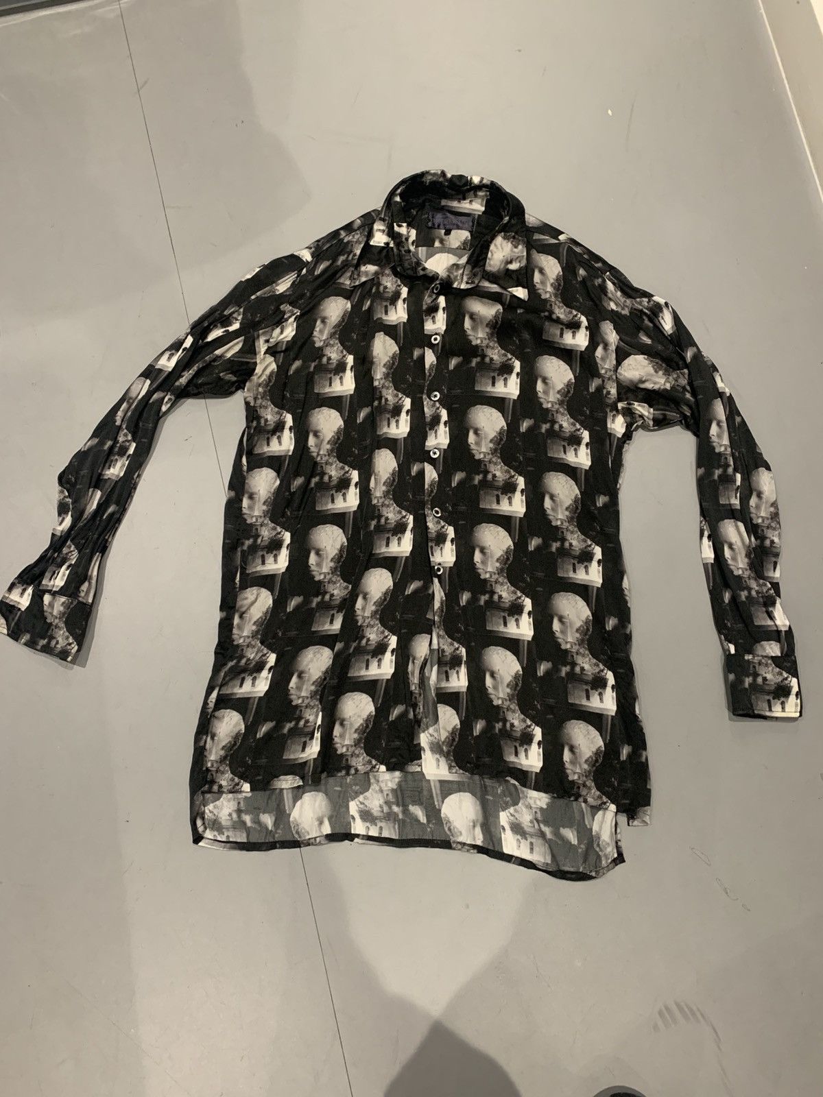 Geoffrey B. Small Como Silk Shirt Size US XS / EU 42 / 0 - 1 Thumbnail