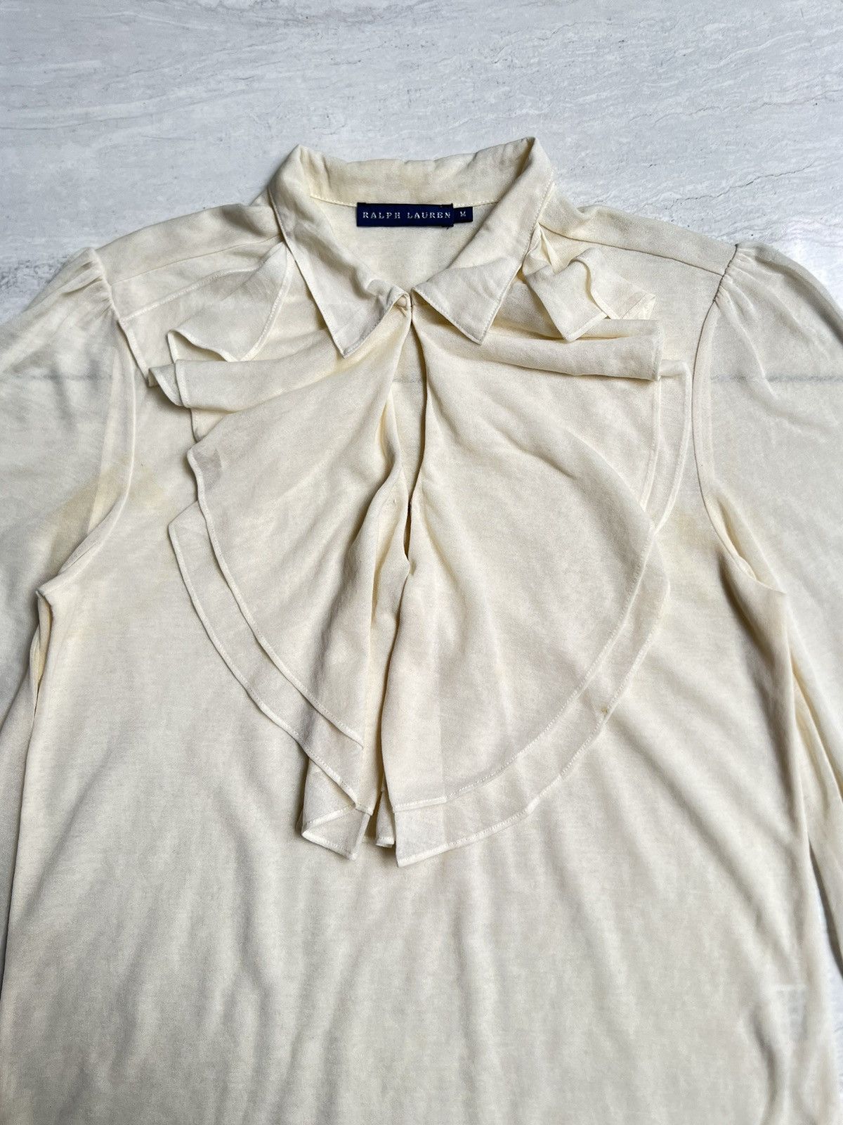 Ralph Lauren RALPH LAURENT Cream Shirt Size XS / US 0-2 / IT 36-38 - 3 Thumbnail