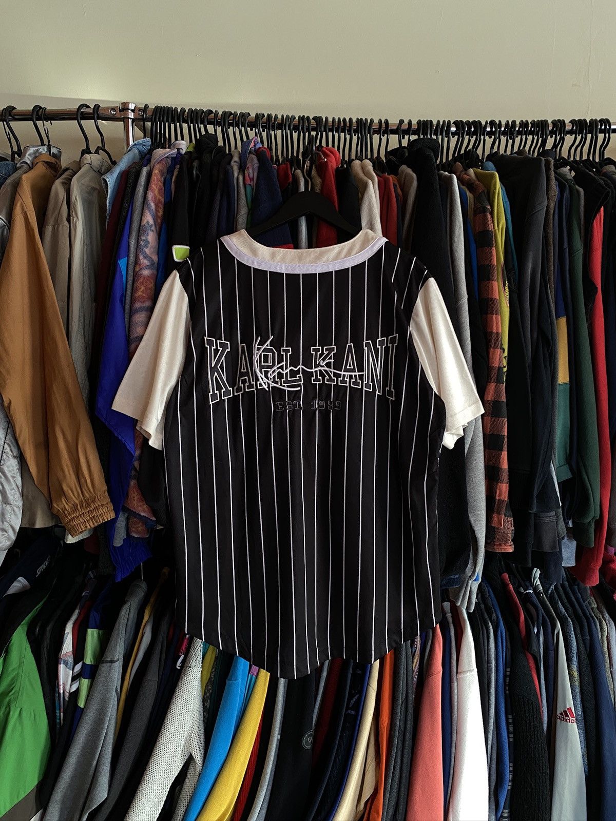 Karl Kani VINTAGE KARL KANI BIG LOGO JERSEY Y2k Size US XL / EU 56 / 4 - 1 Thumbnail