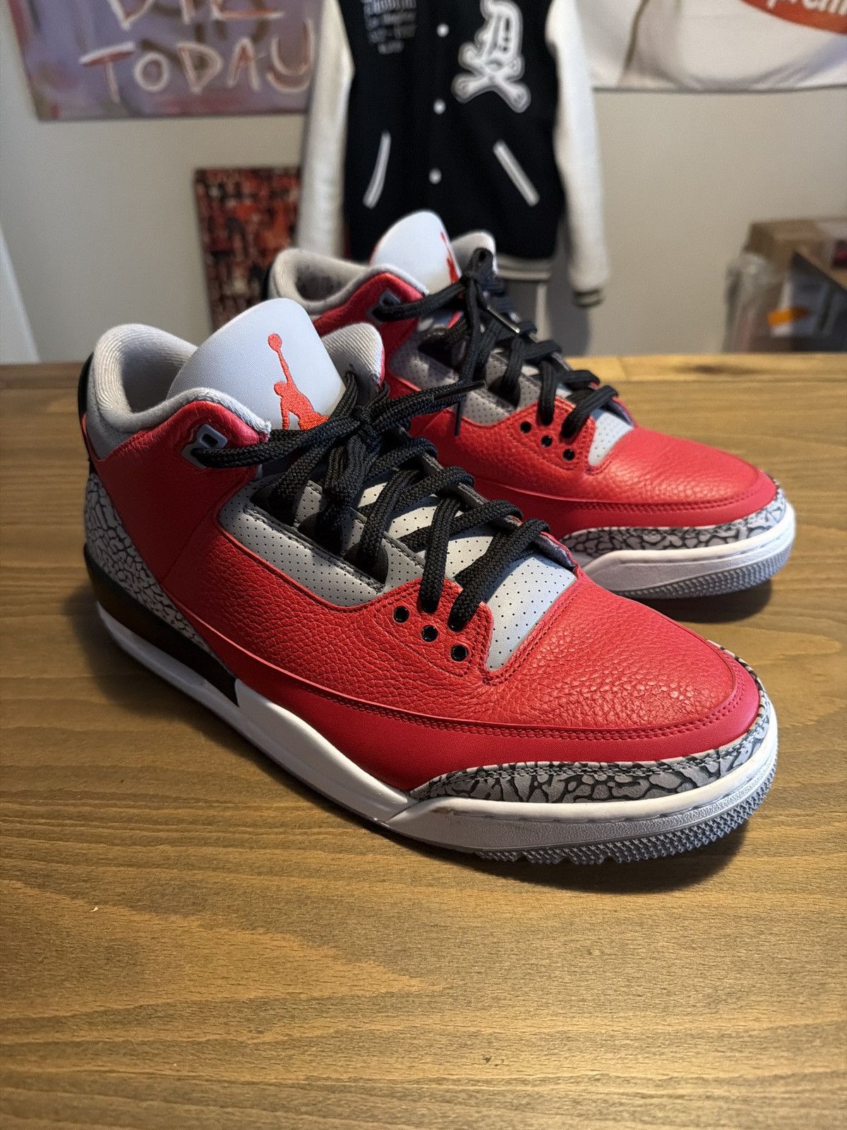 Jordan Brand Jordan 3 Fire Red Unite Mix Match Size US 13 / EU 46 - 2 Thumbnail