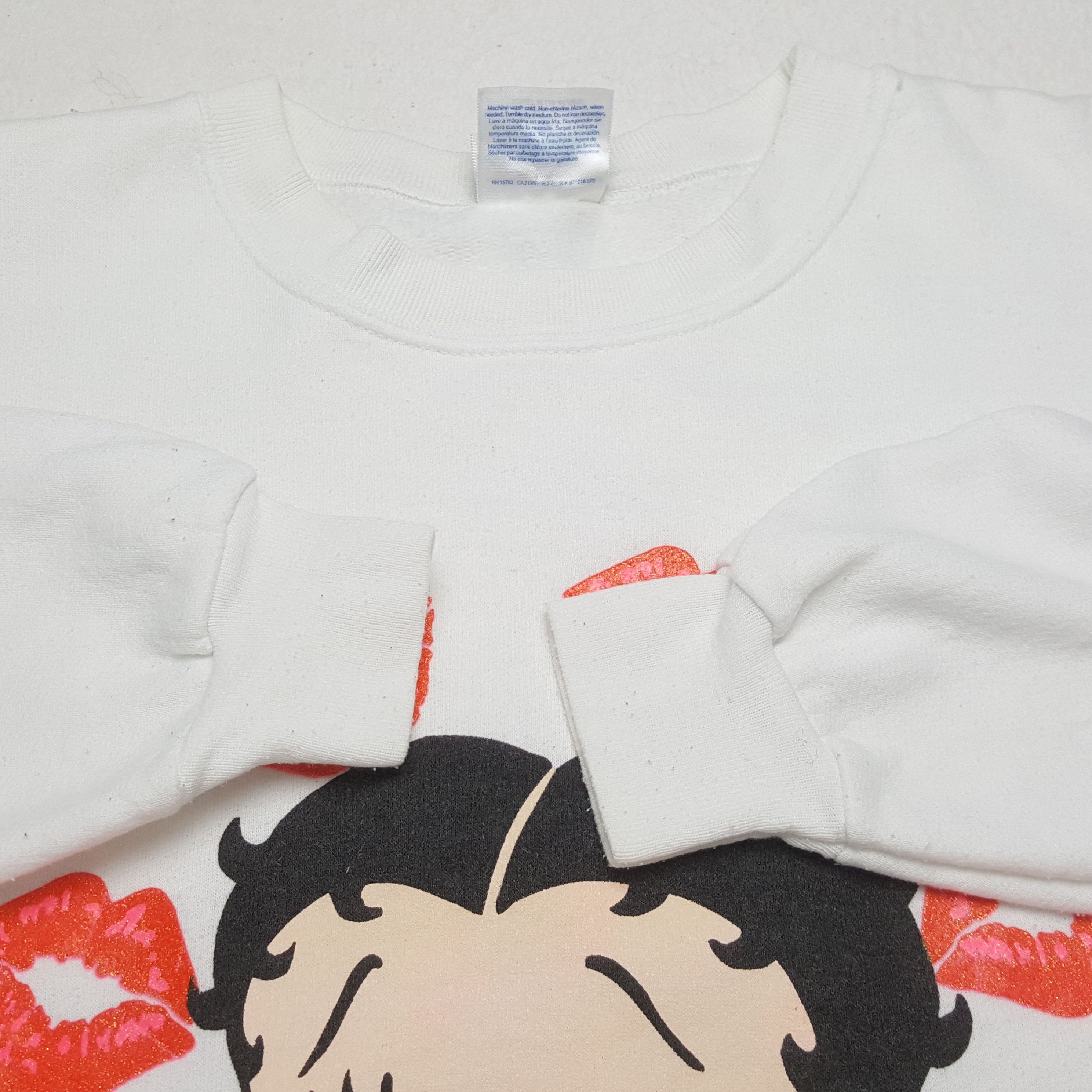 Cartoon Network × Vintage BETTY BOOP KISSABLE Cartoon Vintage Sweatshirt Size US M / EU 48-50 / 2 - 7 Thumbnail