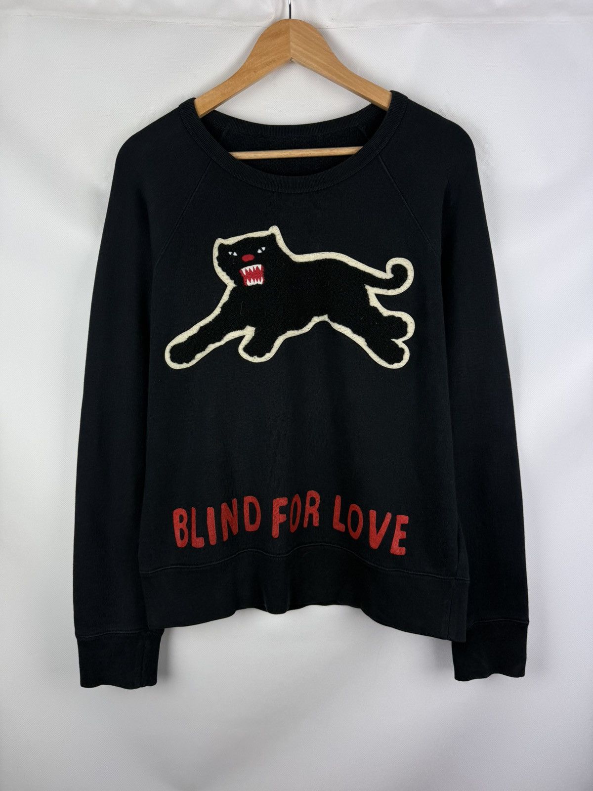 Gucci Gucci Unisex Blind For Love Panther Crew Sweatshirt Pullover Size US M / EU 48-50 / 2 - 1 Thumbnail