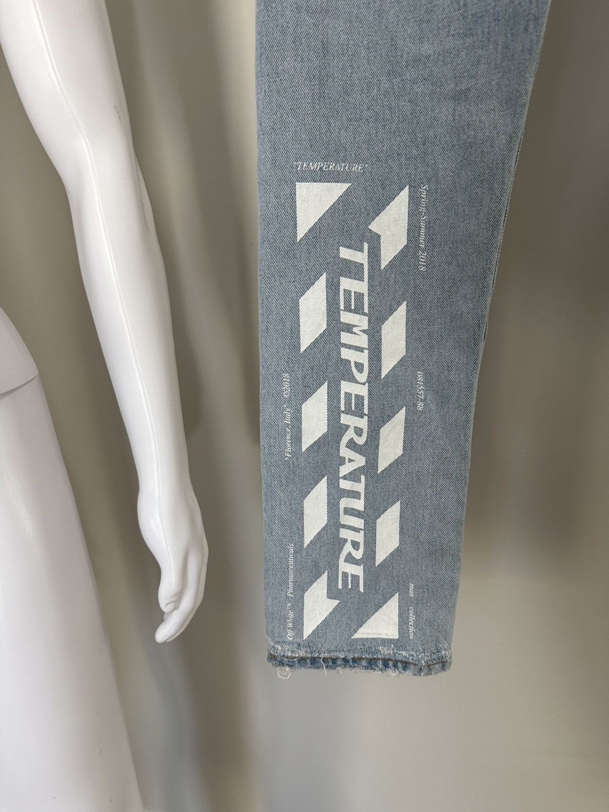 Off-White OFF-WHITE “Temperature” Denim Jeans Size US 31 - 13 Thumbnail