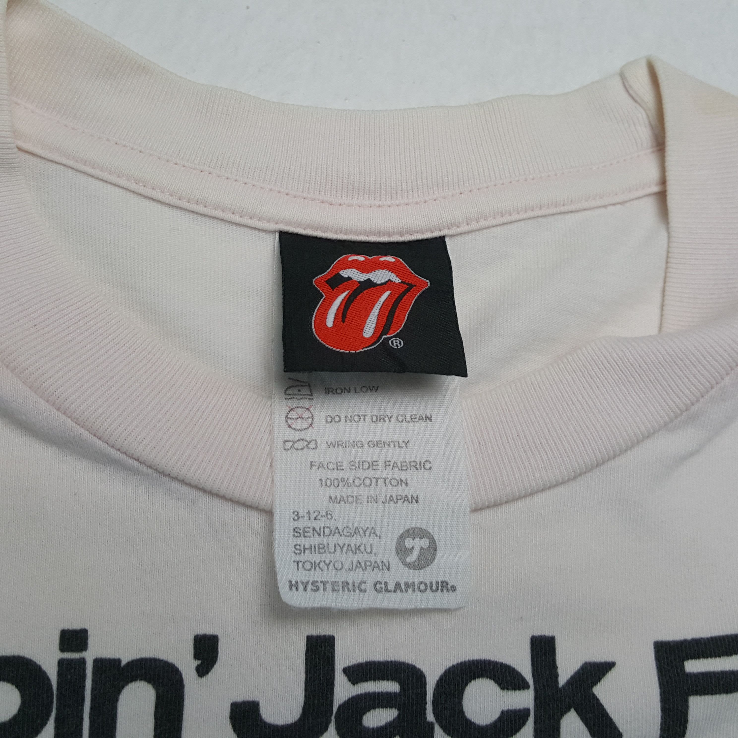 Hysteric Glamour × The Rolling Stones × Vintage Vintage HYSTERIC GLAMOUR x ROLLING STONE Japan Brand T-Shirt Size XS / US 0-2 / IT 36-38 - 10 Thumbnail