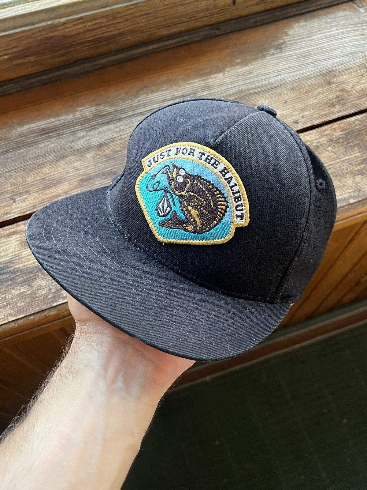 Vintage Y2k Hat VOLCOM Skateboards Cap Just For The Halibut Size ONE SIZE - 1 Thumbnail