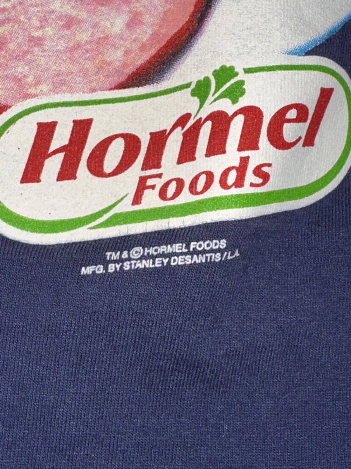Hanes VTG Spam Shirt XL Stanley Desantis Made In USA Single Stitch Size US XL / EU 56 / 4 - 4 Thumbnail