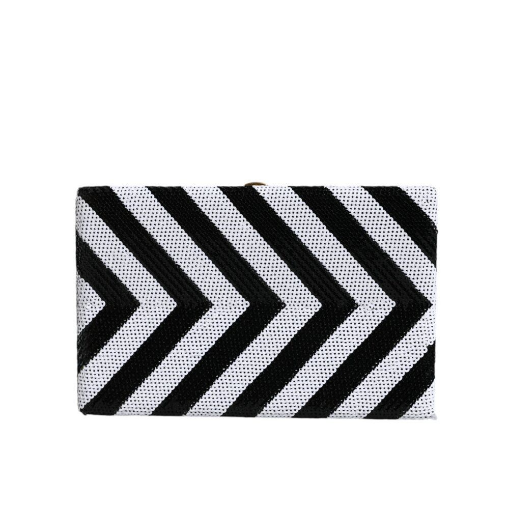 Dolce & Gabbana Dolce & Gabbana Black White Gold Frame Clutch Evening Party Size ONE SIZE - 4 Thumbnail