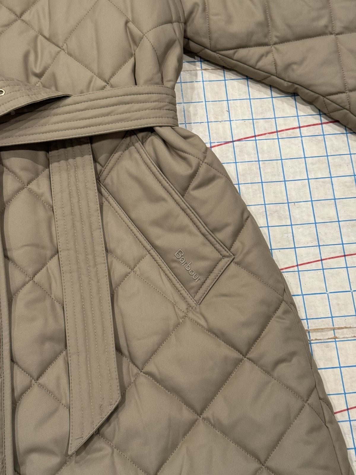 Barbour Barbour Cordelia Quilted Long Coat Women’s US Size 8 Beige Size M / US 6-8 / IT 42-44 - 4 Thumbnail