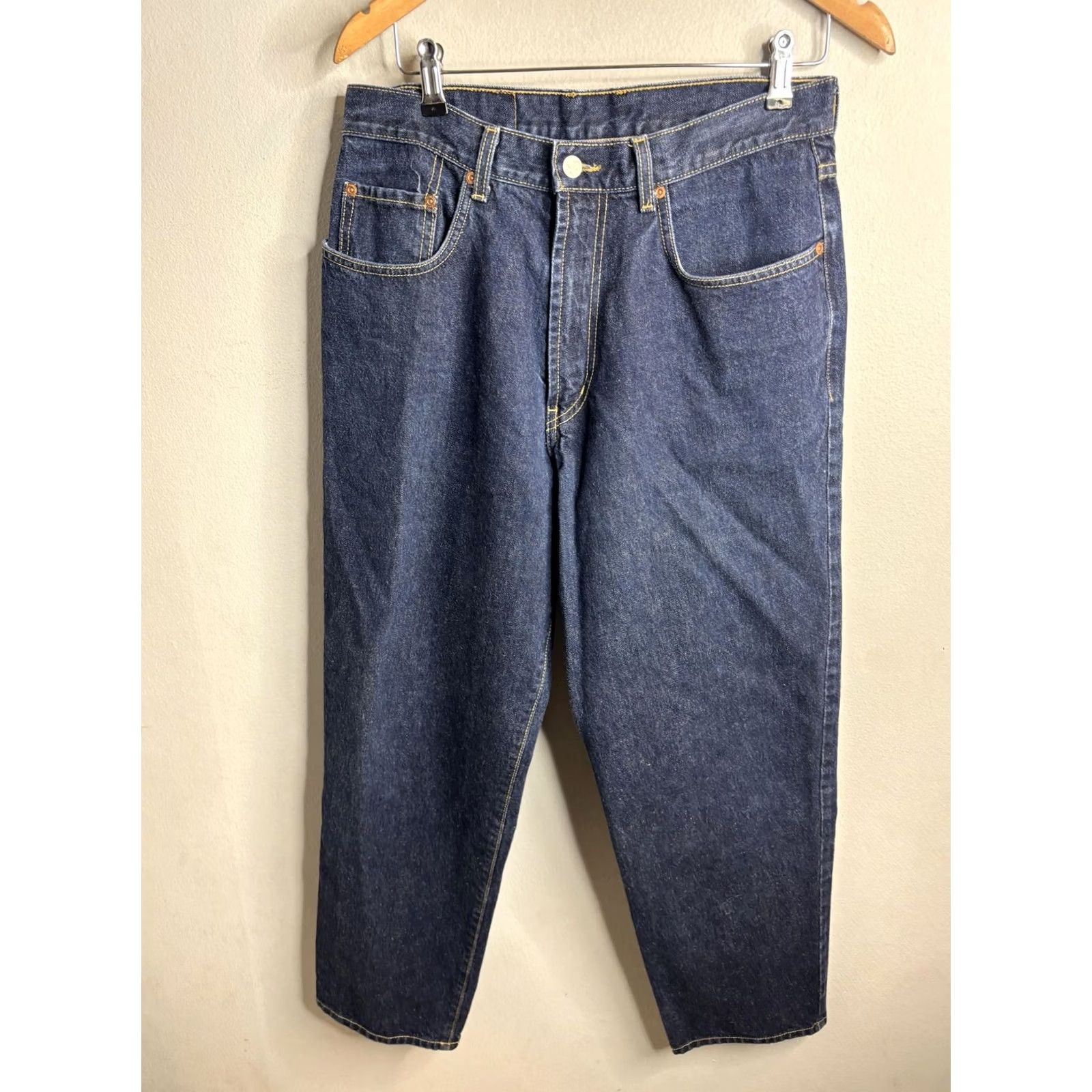 Lucky Brand VINTAGE Lucky Brand Dungarees Jeans Mens 33x29 Blue 81 Relaxed Straight USA Mens Girls Boys Size US 32 / EU 48 - 4 Thumbnail