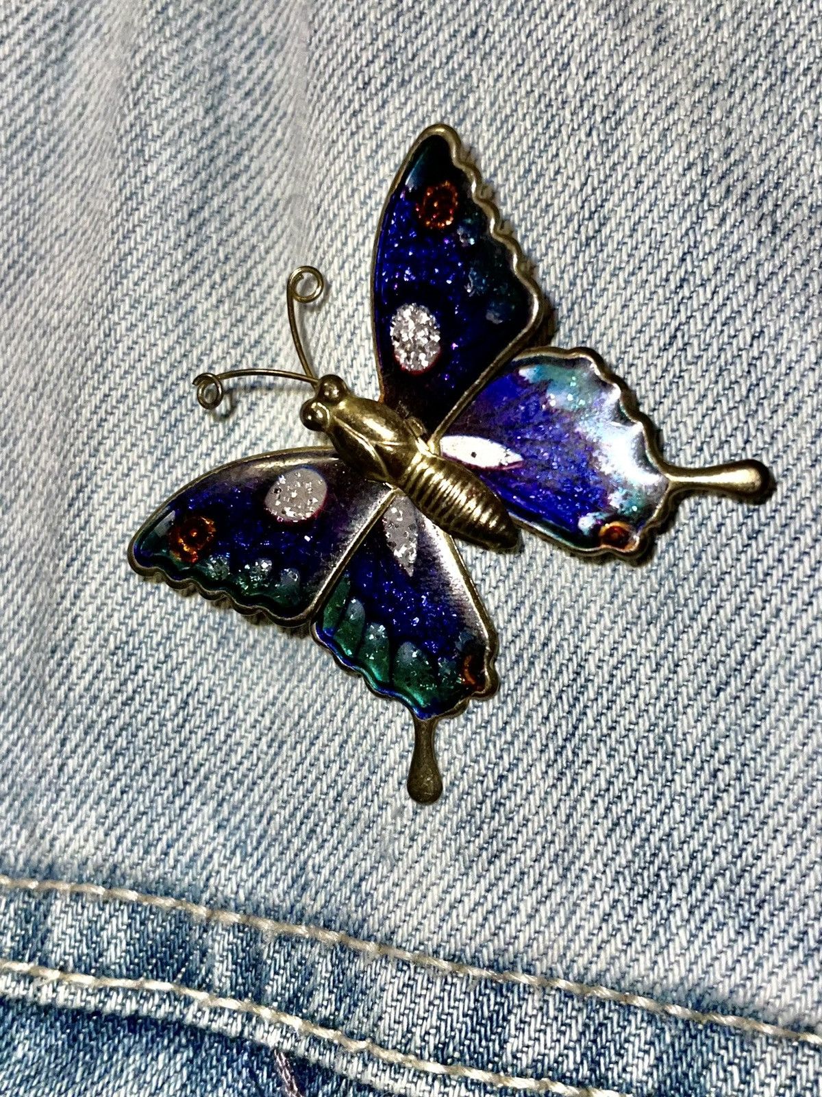 Vintage Bijoux Vintage 1970’s Butterfly Brooch Size ONE SIZE - 1 Thumbnail