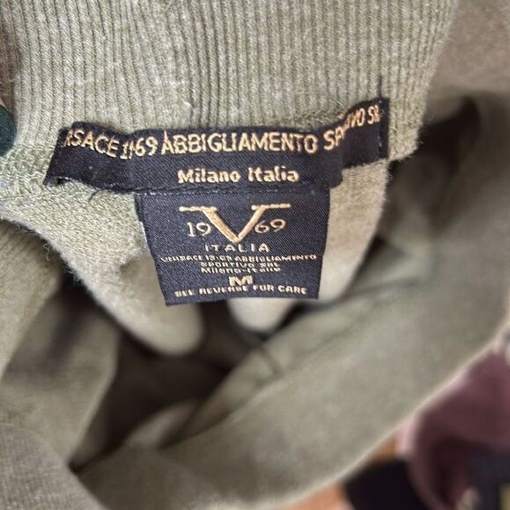 Versace Versace 1969 Abbigliamento Sportivo Olive Jogger/Track Pants Size 28" / US 6 / IT 42 - 2 Thumbnail