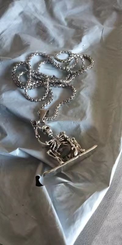 Japanese Brand SKATE Skeleton Necklace Size ONE SIZE - 2 Thumbnail