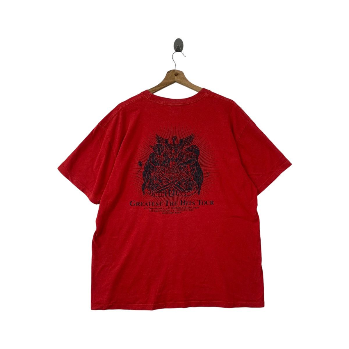 Band Tees MAXIMUM THE HORMONE The Greatest Hit Tee Shirt Top 2011 Album Promo Tour Size US XL / EU 56 / 4 - 3 Thumbnail
