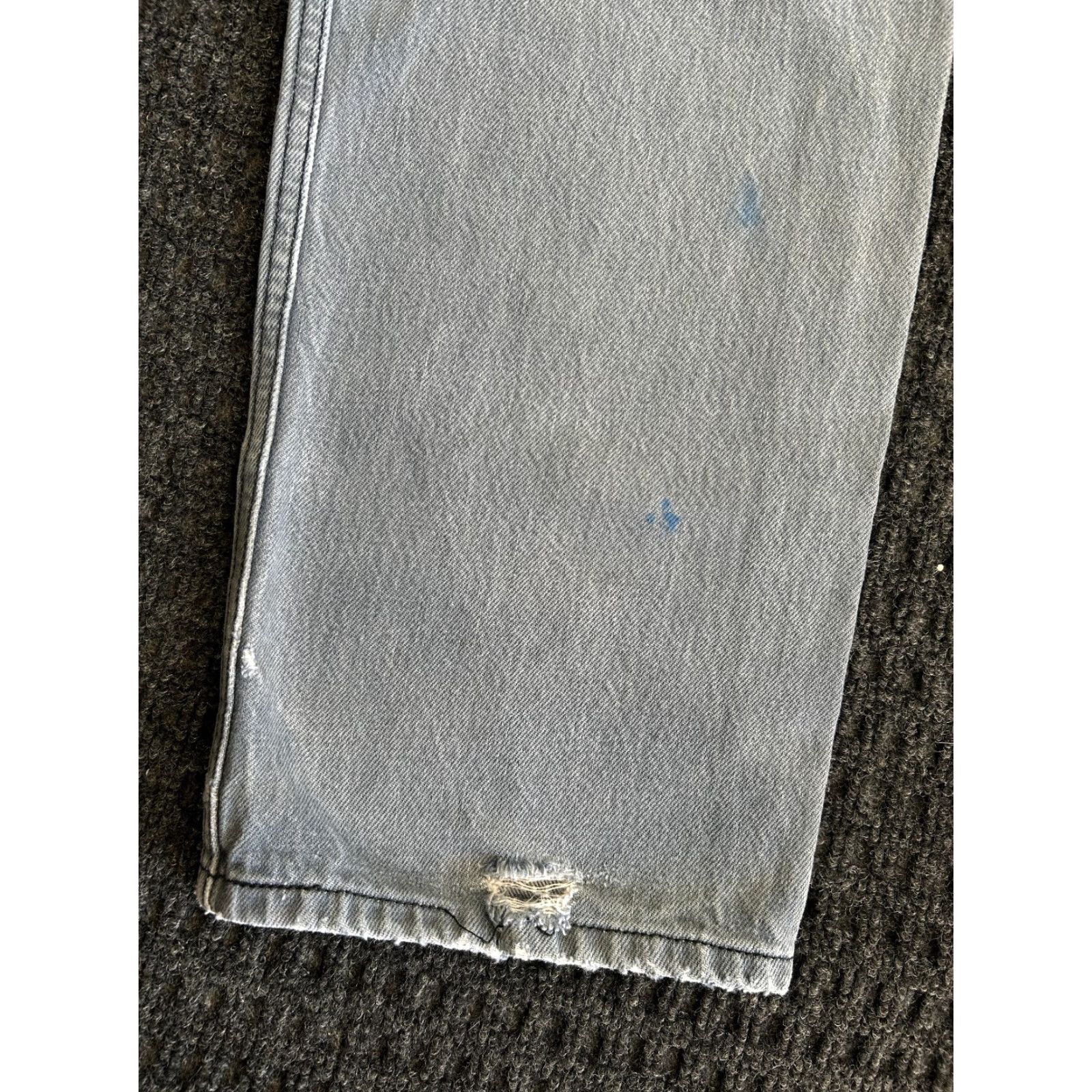 Levi's VINTAGE Levi’s 501 XX Jeans 32 x 29 Straight Distressed Grunge 90s Mens Regular Gray Denim Cotton USA Size US 32 / EU 48 - 7 Thumbnail