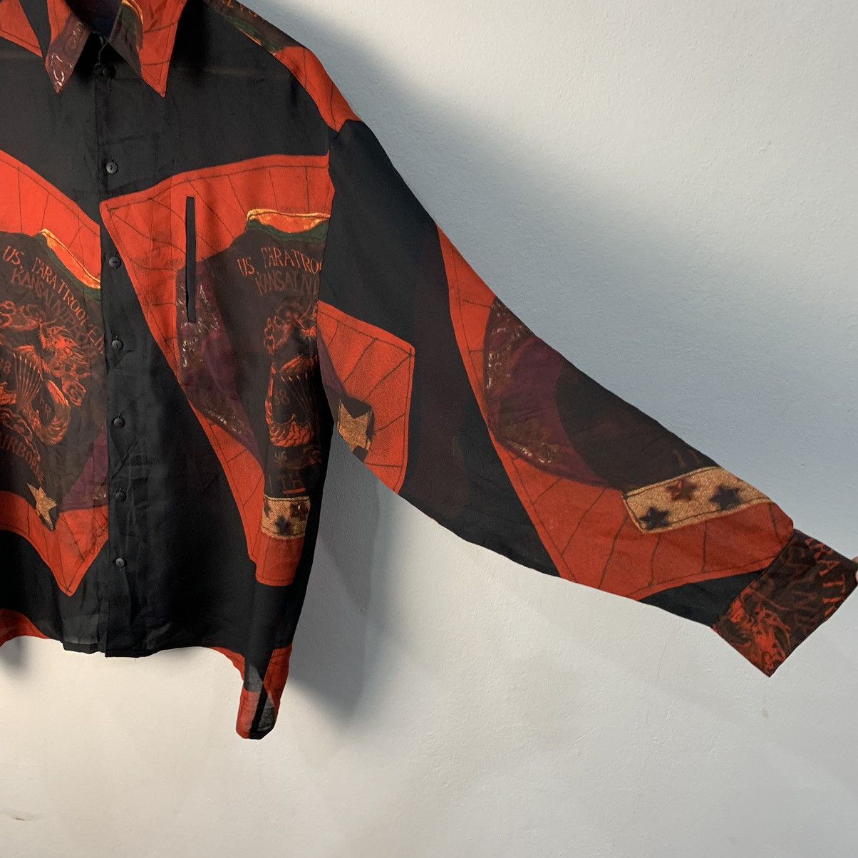 Kansai Yamamoto Kansai Yamamoto Paisley Long Sleeve 80s Military Size US XL / EU 56 / 4 - 6 Thumbnail