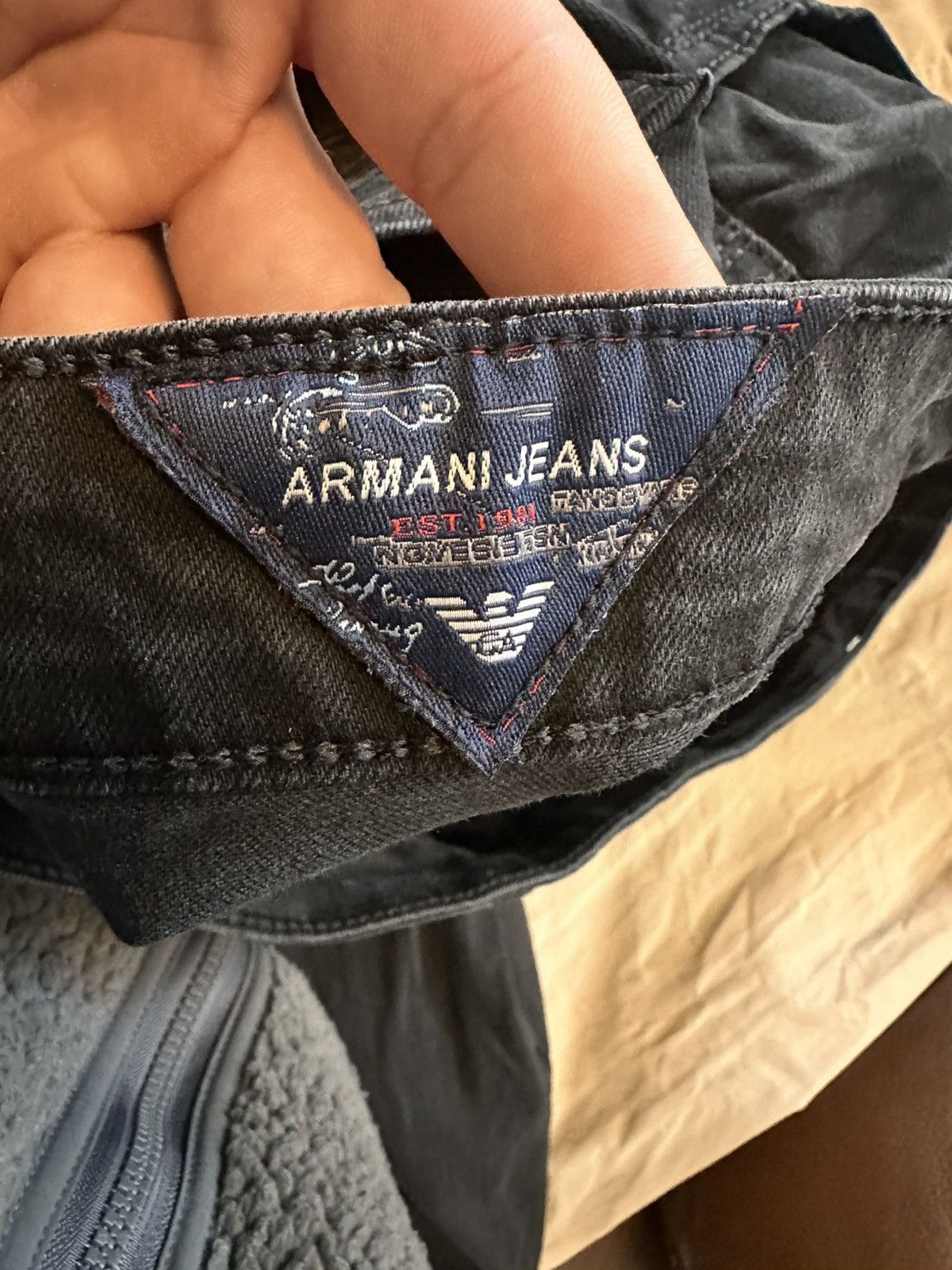Armani Armani Jeans Slim Fit Denim Pants – W36 L34 – Grey / Black Size US 34 / EU 50 - 6 Thumbnail