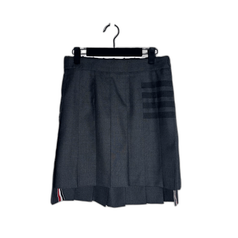 Thom Browne Thom Browne Classic Gray Pleated Skirt Size US 40 / EU 56 - 1 Thumbnail