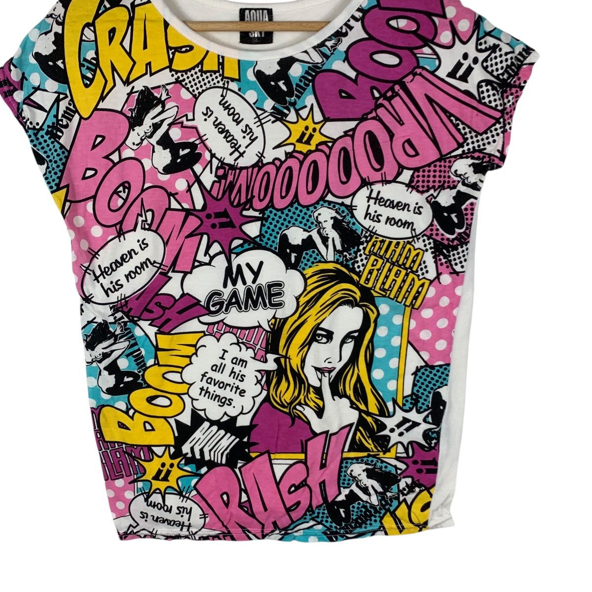 Other AQUA SKY x ROY LICHTENSTEIN Comic Strip Tank Top Tee Shirt Size L / US 10 / IT 46 - 5 Thumbnail