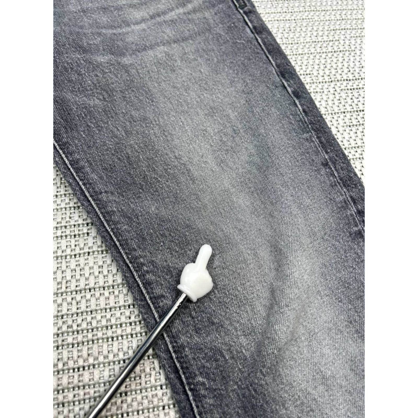 Massimo Dutti Massimo Dutti Jeans Mens 30 Gray Denim Slim Fit Jeans Regular 30 Gray City Mens Size US 30 / EU 46 - 5 Thumbnail